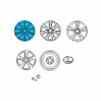 OEM 2007 Lexus GS350 Wheel, Disc Diagram - 42611-30C82