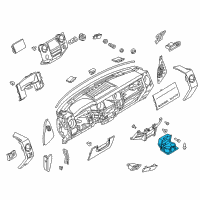 OEM Ford Cup Holder Diagram - 8C3Z-2513562-AF