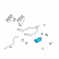 OEM 2005 Ford Mustang Muffler Diagram - 9R3Z-5230-C