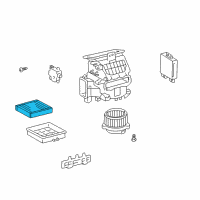 OEM 2002 Lexus LS430 Air Refiner Element Diagram - 87139-YZZ01