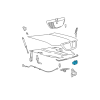 OEM 2005 Lincoln Town Car Latch Assembly Diagram - 5W1Z-16700-A