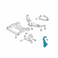 OEM 2013 Infiniti FX50 Spindle-KNUCKLE, LH Diagram - 40015-1CA0A