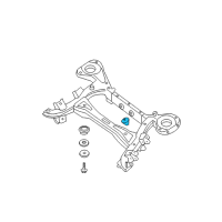 OEM 2005 Nissan Pathfinder Member Complete-Differential Mounting Diagram - 55470-7S000