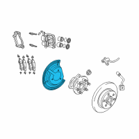 OEM 2005 Dodge Dakota Shield-Splash Diagram - 52855010AD