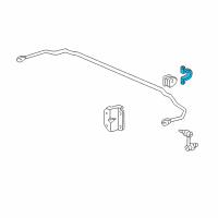 OEM 2000 Honda Civic Holder, Rear Stabilizer Diagram - 52308-S04-000