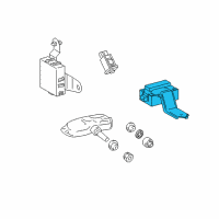OEM 2008 Lexus RX400h Receiver Assy, Tire Pressure Monitor Diagram - 89760-48030
