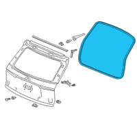 OEM 2020 Honda Passport WTHSTP, TAILGATE Diagram - 74440-TGS-A01