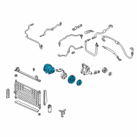 OEM 1995 Acura Integra Compressor (Denso) Diagram - 38810-P72-003