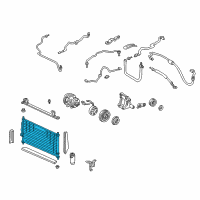 OEM 1994 Acura Integra Condenser (Sam) Diagram - 80110-ST7-A21