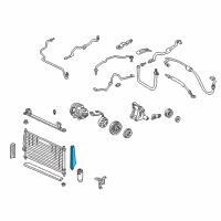 OEM 1999 Acura Integra Seal, Side Condenser Diagram - 80116-ST7-000