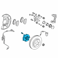 OEM 2020 Toyota Corolla Front Hub Diagram - 43550-02090