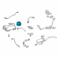 OEM Lexus GS350 Fuel Vapor Leak Detection Pump Diagram - 9091014005