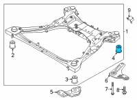 OEM Kia K5 BUSHING-CROSSMEMBER Diagram - 62486L1000