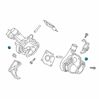 OEM 2012 Ford Mustang Turbocharger Nut Diagram - -W714870-S430