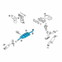 OEM 2009 Ford Escape Muffler Diagram - 9L8Z-5230-C