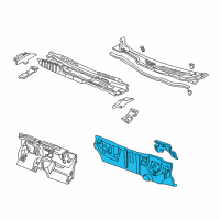 OEM 2000 Honda Civic Dashboard (Lower) Diagram - 61500-S02-A01ZZ