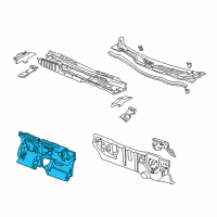 OEM 1996 Honda Civic Insulator, Dashboard Diagram - 74260-S01-A00