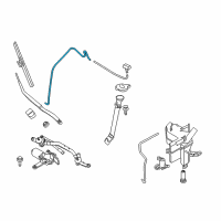 OEM 2019 Nissan Murano Tube Assy-Windshield Washer Diagram - 28935-5AA0A