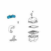 OEM Scion Air Hose Diagram - 17880-37050