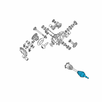 OEM 2014 Nissan Armada Repair Kit-Dust Boot, Outer Diagram - 39241-8J126