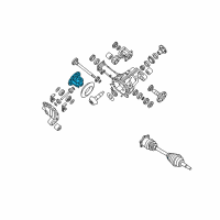 OEM 2009 Nissan Armada Case-Differential Diagram - 38421-8S110