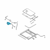 OEM 2008 Hyundai Sonata Motor Assembly-Sunroof Diagram - 81631-3K000