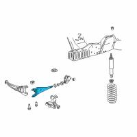 OEM 1992 Ford E-350 Econoline Radius Arm Diagram - F6UZ-3A360-BA