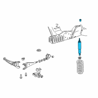 OEM Ford E-250 Shock Diagram - 6C2Z-18124-A