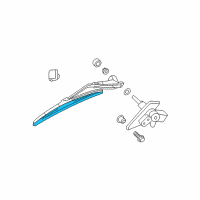 OEM 2007 Chrysler Aspen Blade-Rear WIPER Diagram - 5135584AD