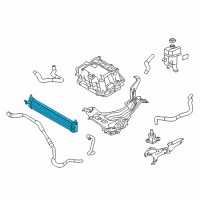 OEM 2011 Lexus CT200h Radiator Assembly Diagram - G9010-76011