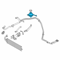 OEM 2013 BMW ActiveHybrid 3 Coolant Expansion Tank Diagram - 17-12-7-605-323