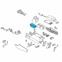 OEM 2000 Cadillac Seville Compartment Asm-Compact Disc Player Disc Storage Diagram - 25686590