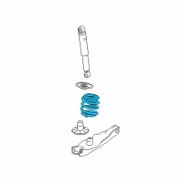 OEM 2009 Saturn Aura Rear Spring Diagram - 15288924