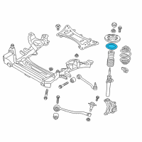 OEM 2017 BMW X3 Upper Spring Pad Diagram - 31-33-6-856-171