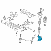 OEM BMW X3 Steering Knuckle, Right Diagram - 31-21-6-857-414