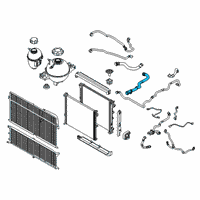 OEM 2019 BMW X3 Engine Radiator Hose Diagram - 17-12-7-535-529