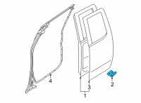 OEM 2013 Nissan Frontier Male Assembly-DOVETAIL Lower LH Diagram - 82475-ZP50A