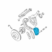 OEM Ford Explorer Sport Caliper Diagram - 3L2Z-2B120-AB