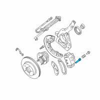 OEM 2003 Ford Explorer Sport Brake Caliper Repair Kit Diagram - 3L2Z2C296AA