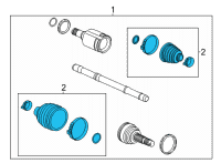 OEM 2020 Buick Encore GX Boot Kit Diagram - 42721984