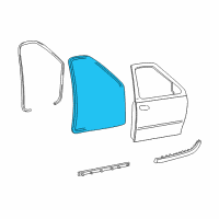 OEM 2001 Lincoln Navigator Weatherstrip Diagram - 1L3Z-1620531-BA