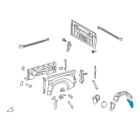 OEM 2012 Toyota Tundra Wheelhouse Liner Diagram - 65637-0C030