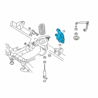 OEM 2003 Dodge Ram 2500 Front Steering Knuckle Diagram - 52106791AD