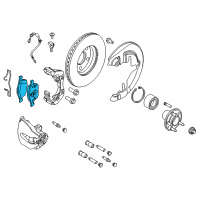 OEM Ford Front Pads Diagram - CV6Z-2001-A