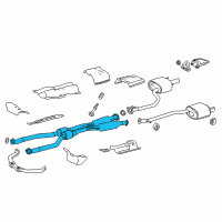 OEM 2016 Lexus RC350 Front Exhaust Pipe Assembly Diagram - 17410-31B90
