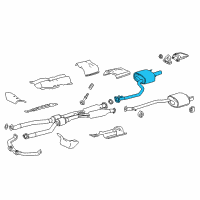 OEM 2015 Lexus RC350 Exhaust Tail Pipe Assembly Diagram - 17430-31D50