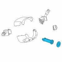 OEM 2007 Saturn Vue Ignition Cylinder Bezel Diagram - 15841209