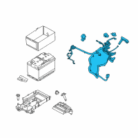OEM Lincoln MKX Positive Cable Diagram - F2GZ-14300-S