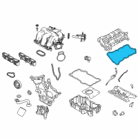 OEM 2007 Mercury Milan Valve Cover Gasket Diagram - 6E5Z-6584-DA