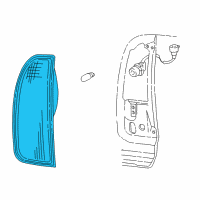 OEM 2003 Lincoln Aviator Tail Lamp Assembly Diagram - 2C5Z-13404-AA